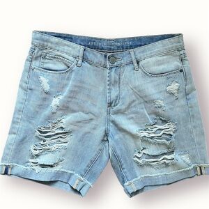 NWT Articles of Society Light Blue‎ Distressed Women's Shorts